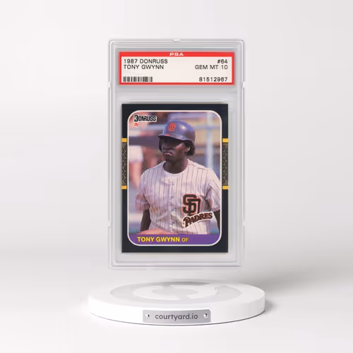 1987 Donruss #64 Tony Gwynn (PSA 10 GEM MINT)