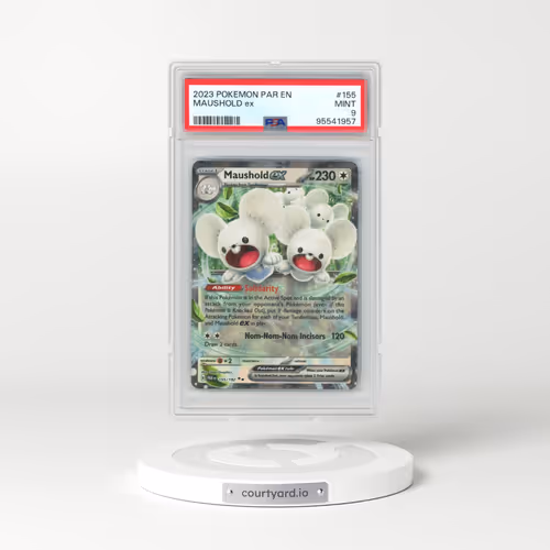 2023 Pokémon Par EN-Paradox Rift #155 Maushold EX - Holo (PSA 9 MINT)