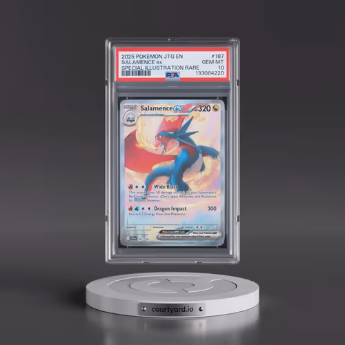2025 Pokémon Jtg EN-Journey Together #187 Salamence EX - Holo Special Illustration Rare (PSA 10 GEM