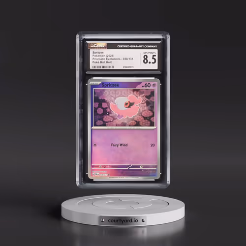 2024 Prismatic Evolutions - PRE EN #038/131 Spritzee - Poké Ball Holo (CGC 8.5 NM-MT+)