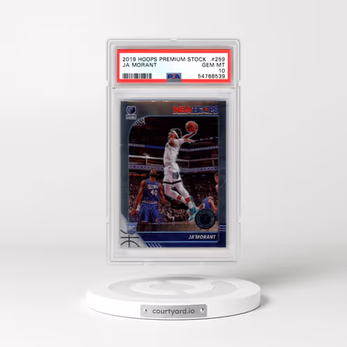 2019 Panini Hoops Premium Stock #259 Ja Morant (PSA 10 GEM MINT)