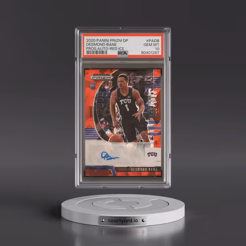 2020 Panini Prizm Draft Picks Prospect Autographs #PADB Desmond Bane - Red Ice (PSA 10 GEM MINT)