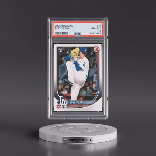 2025 Bowman #12 Roki Sasaki (PSA 10 GEM MINT)