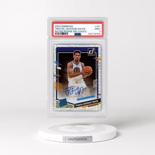 2023 Panini Donruss #267 Trayce Jackson-Davis - Rated Rookie Signature-Choice (PSA 9 MINT)