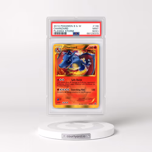 2013 Pokémon Black & White Plasma Storm #136 Charizard (PSA 9 MINT)