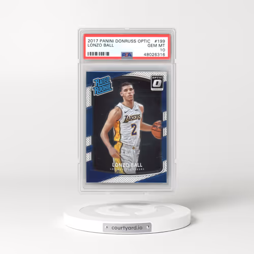 2017 Panini Donruss Optic #199 Lonzo Ball (PSA 10 GEM MINT)
