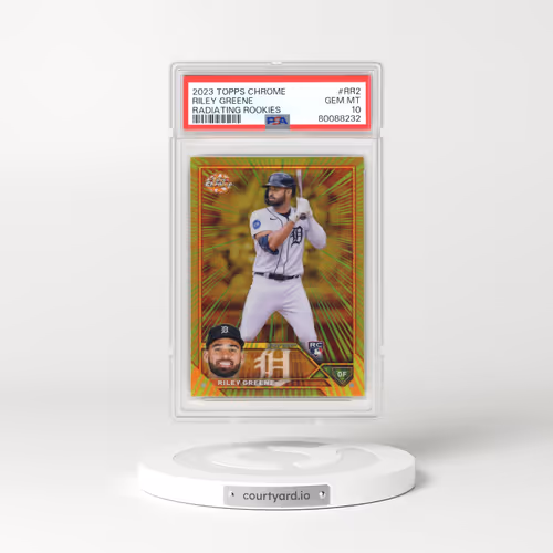 2023 Topps Chrome Radiating Rookies #RR2 Riley Greene (PSA 10 GEM MINT)