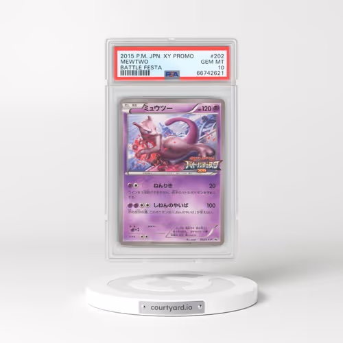 2015 Japanese Pokémon XY Promo #202 Mewtwo - Battle Festa (PSA 10 GEM MINT)