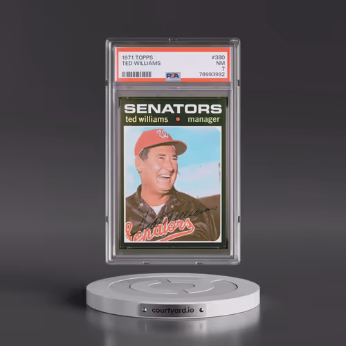 1971 Topps #380 Ted Williams (PSA 7 NM)