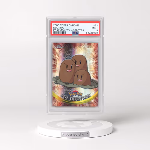 2000 Topps Chrome Pokémon T.V. #51 Dugtrio - Spectra (PSA 9 MINT)