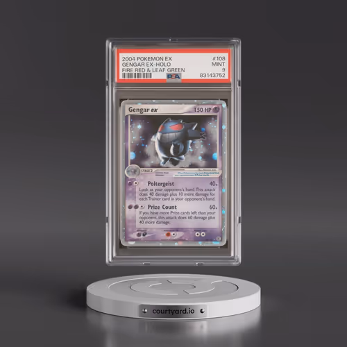 2004 Pokémon EX Fire Red & Leaf Green #108 Gengar EX - Holo Holo (PSA 9 MINT)