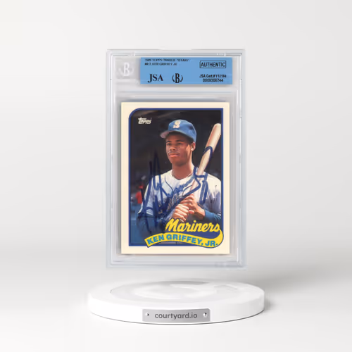 1989 Topps #41T Ken Griffey Jr. - Autograph (BGS AUTHENTIC)