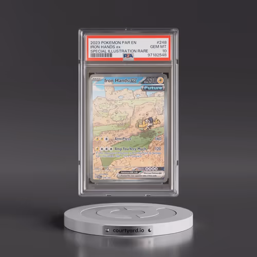 2023 Pokémon Par EN-Paradox Rift #248 Iron Hands EX - Holo Special Illustration Rare (PSA 10 GEM MIN