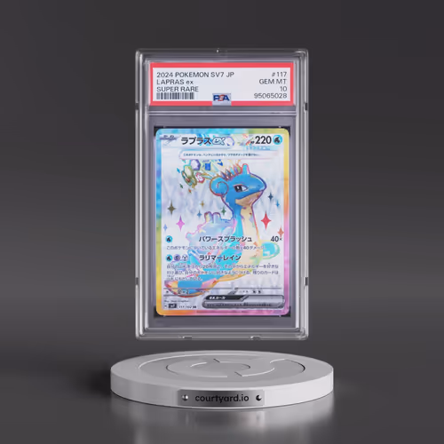2024 Pokémon SV7-Stellar Miracle #117 Lapras EX - Holo Super Rare (PSA 10 GEM MINT)