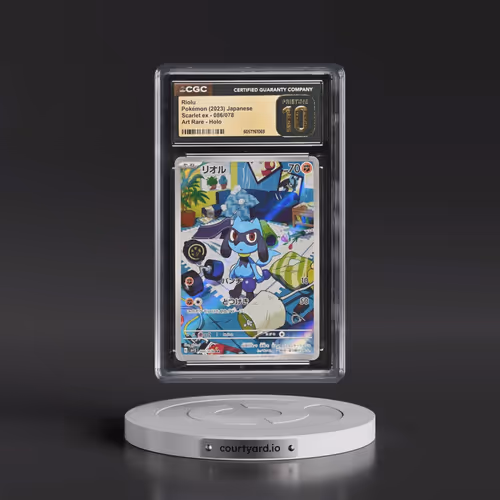 2023 Scarlet ex #086/078 Riolu - Art Rare Holo (CGC 10 PRISTINE)