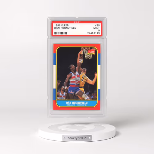 1986 Fleer #95 Dan Roundfield (PSA 9 MINT)