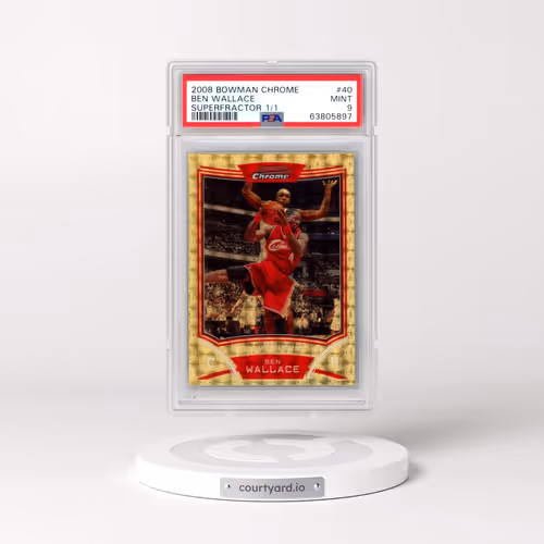 2008 Bowman Chrome #40 Ben Wallace - Superfractor 1/1 (PSA 9 MINT)