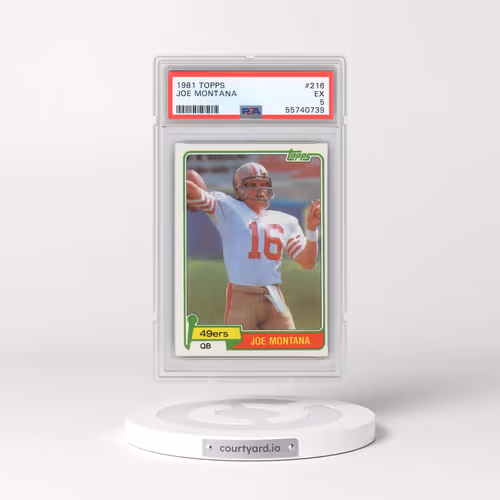 1981 Topps #216 Joe Montana (PSA 5 EX)