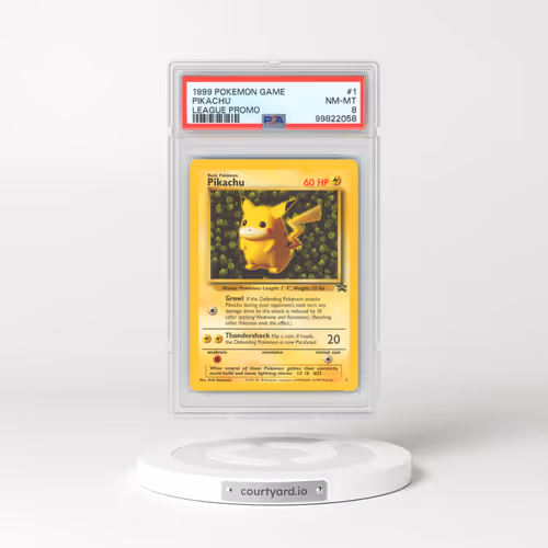 1999 Black Star Promos #1 Pikachu - Pokémon League (PSA 8 NM-MT)