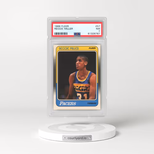 1988 Fleer #57 Reggie Miller (PSA 7 NM)