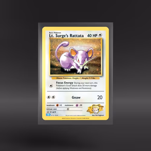 Pokémon TCG Classic - Blastoise #015/034 Lt. Surge's Rattata
