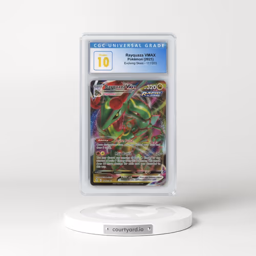 2021 Evolving Skies #111/203 Rayquaza VMAX - Holo (CGC 10 PRISTINE)