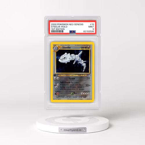 2000 Pokémon Neo Genesis #15 Steelix - 1st Edition Holo (PSA 9 MINT)