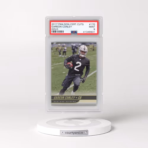 2017 Panini Donruss Certified Cuts #170 Gareon Conley - Gold (PSA 9 MINT)