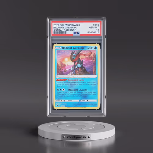 2022 Pokémon Sword & Shield Astral Radiance #046 Radiant Greninja - Holo (PSA 10 GEM MINT)