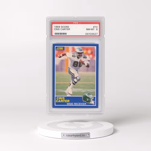 1989 Score #72 Cris Carter (PSA 8 NM-MT)