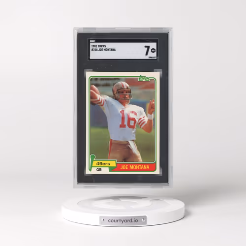 1981 Topps #216 Joe Montana (SGC 7 NM)