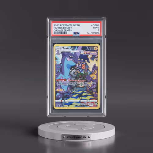 2023 Pokémon Sword and Shield Crown Zenith #GG09 Toxtricity - Full Art (PSA 9 MINT)