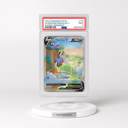 2022 Pokémon Sword & Shield Astral Radiance #175 Hisuian Sneasler V - Holo Full Art (PSA 9 MINT)