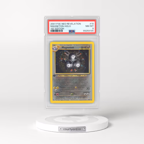 2001 Pokémon Neo Revelation #10 Magneton - 1st Edition Holo (PSA 8 NM-MT)