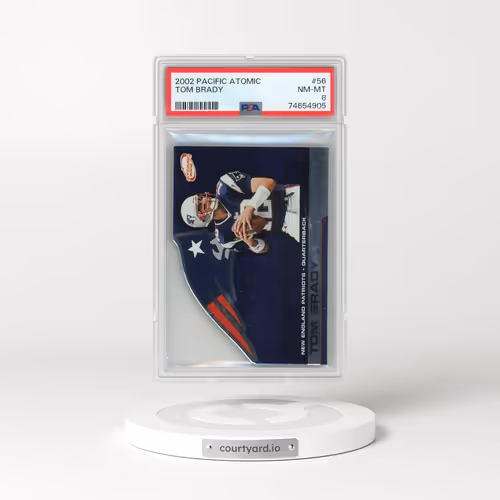 2002 Pacific Atomic #56 Tom Brady (PSA 8 NM-MT)