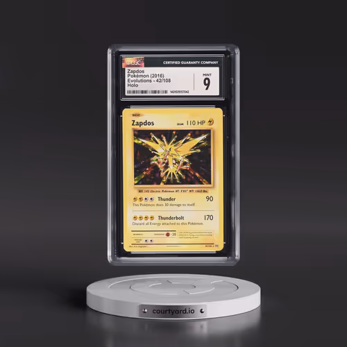 2016 Evolutions #42/108 Zapdos - Holo (CGC 9 MINT)