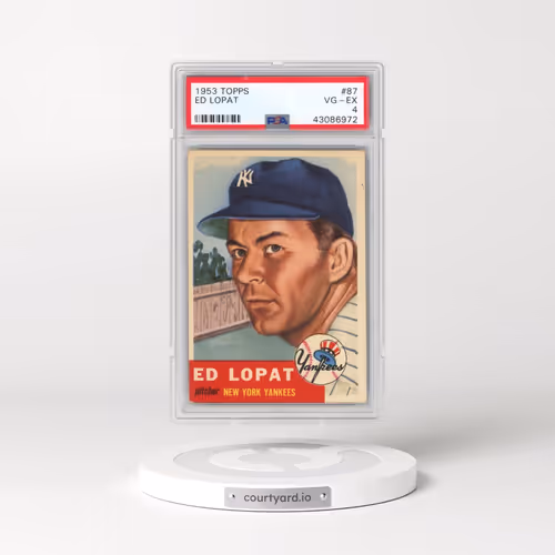 1953 Topps #87 Ed Lopat (PSA 4 VG-EX)