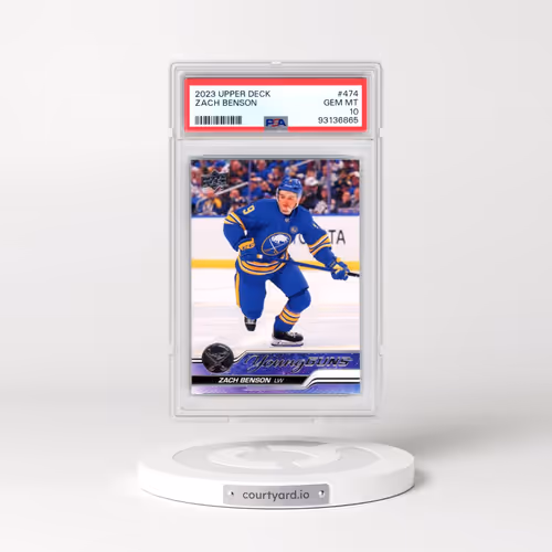 2023 Upper Deck #474 Zach Benson (PSA 10 GEM MINT)