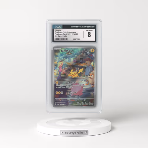 2023 Pokémon Card 151 #173/165 Pikachu - Art Rare (CGC 8 NM-MT)