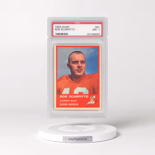 1963 Fleer #81 Bob Scarpitto (PSA 7 NM)