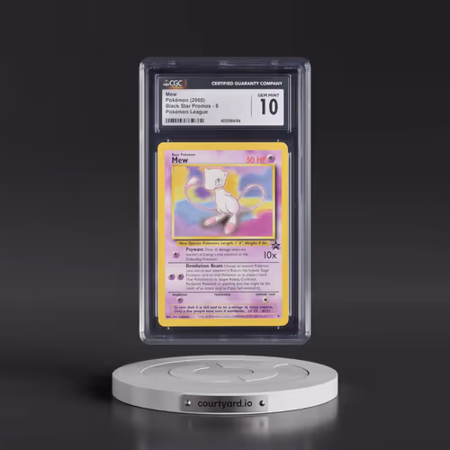 1999 Black Star Promos #8 Mew - Pokémon League (CGC 10 GEM MINT)