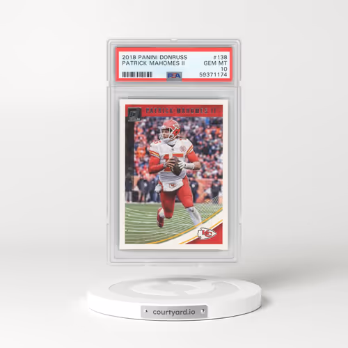 2018 Panini Donruss #138 Patrick Mahomes II (PSA 10 GEM MINT)
