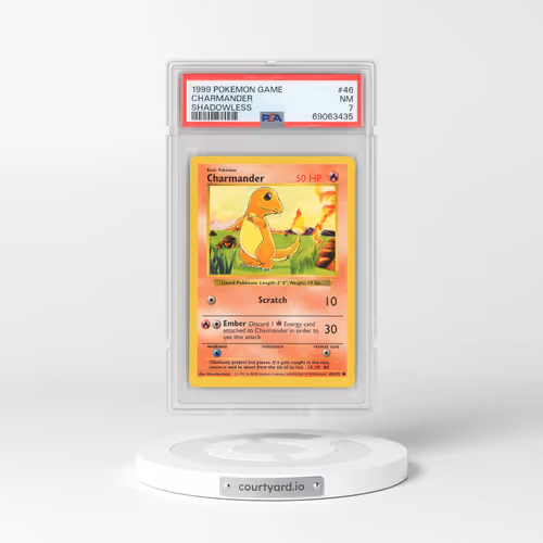 1999 Base Set #46 Charmander - Shadowless (PSA 7 NM)