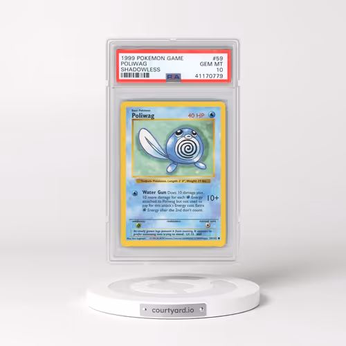 1999 Pokémon Game #59 Poliwag - Shadowless (PSA 10 GEM MINT)