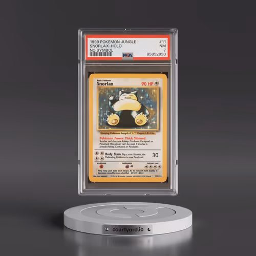 1999 Pokémon Jungle #11 Snorlax - Holo No Symbol (PSA 7 NM)