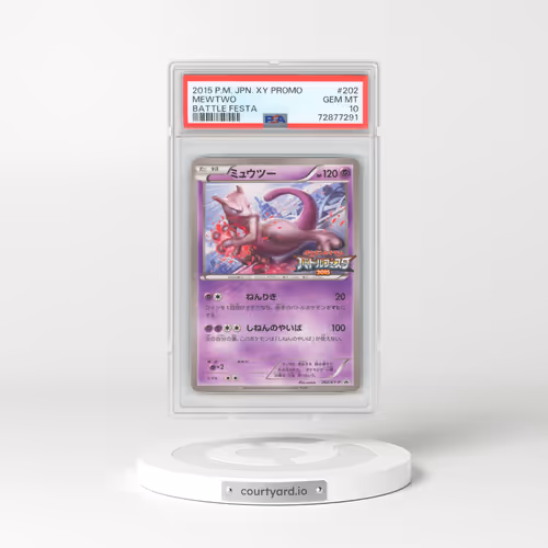2015 Pokémon XY Promo #202 Mewtwo - Battle Festa (PSA 10 GEM MINT)