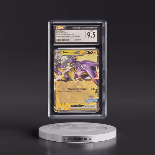 2025 Pokémon Svp EN-SV Black Star Promo #215 Toxtricity EX - Holo Illustration Contest 2024 (CGC 9.5