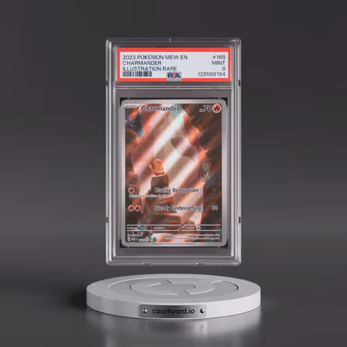 2023 Pokémon Mew EN-151 #168 Charmander - Illustration Rare (PSA 9 MINT)