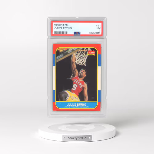 1986 Fleer #31 Julius Erving (PSA 7 NM)