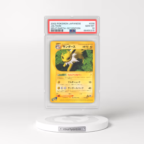 2002 Japanese Split Earth #36 Jolteon - 1st Edition (PSA 10 GEM MINT)